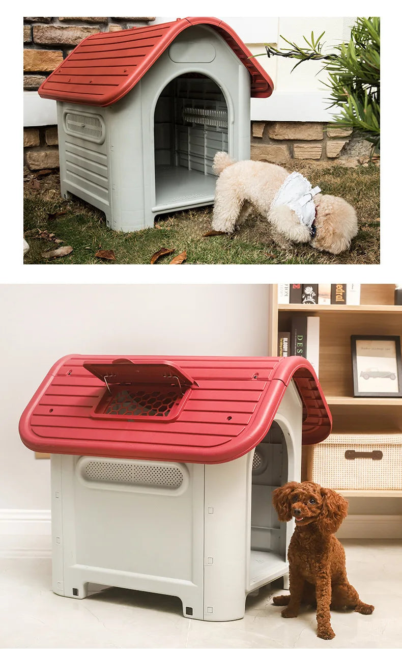 Dog house, outdoor nest, four-season universal room, summer sun protection, large dog house, cage cat nest, villa manufacturer w