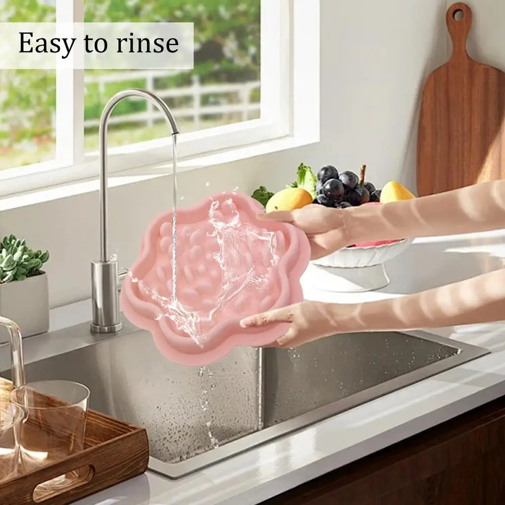 Cat Slow Feeder Non-Slip Slow Feeder Bowl Dog Bowls Food-Grade Silicone Bowls Dishes Pet Puppy Food  Feeding Dog Food Dispenser