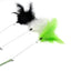 Cat Toy Cat Teaser Sticks Steel Wire Cat Teaser Rod Bell Feather Ball Chicken Feather Cat Teaser Rod Plastic Cat Toys