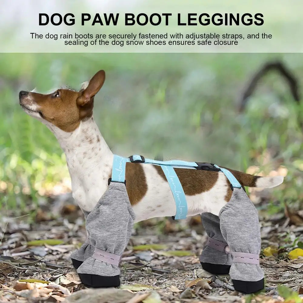 Dog Boot Waterproof Leggings For Paw Protection Dog Snow boots For Winter Dirty-Proof Anti-Fall Pets Outdoor Walking Supplies