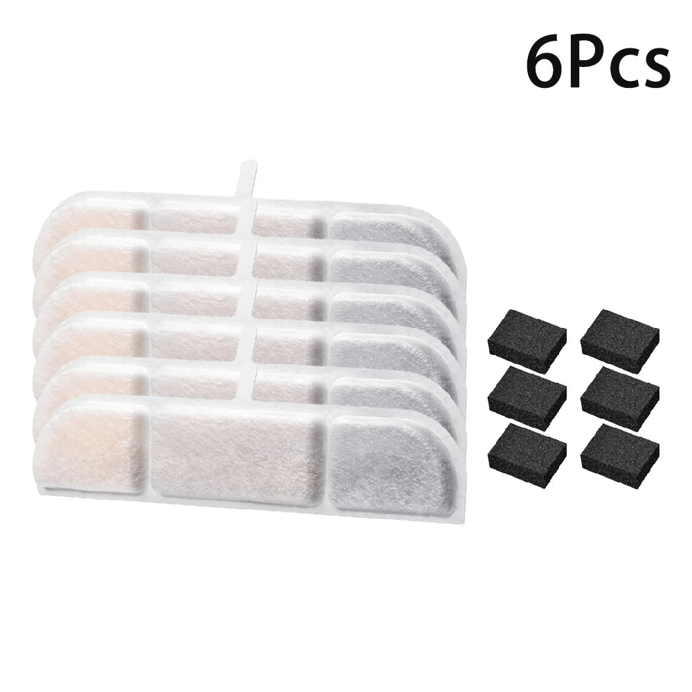 6/8/12/14/16PCS Activated Carbon Replacement Filters For Pet Automatic Drinking Fountain Battery Operated Cat Water Fountain
