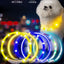 Pet Dog Led Light Collar Luminous Anti-Lost Dog Collar USB Rechargeable Dog Necklace Collar