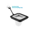 1pc Plastic Automatic Feeder With Suction Cup For Aquarium Red Worm Feeding Fish Tank Cone Live Food Tapered Hopper Basket New