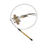 Simulation Bird Interactive Cat Toys Funny Feather Bird with Bell Cat Stick Toy for Kitten Playing Teaser Wand Toys Cat Supplies