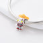 New 925 Silvering Disney Cute Bird Tiger Duck Dog Rabbit Salamander Charm Bead fit Original Bracelet Trinket DIY Women Jewelry