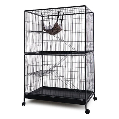 Large Model 4-Level Ladder and Platform Metal Indoor Ferret Cage Cat Cage Hamster Cage