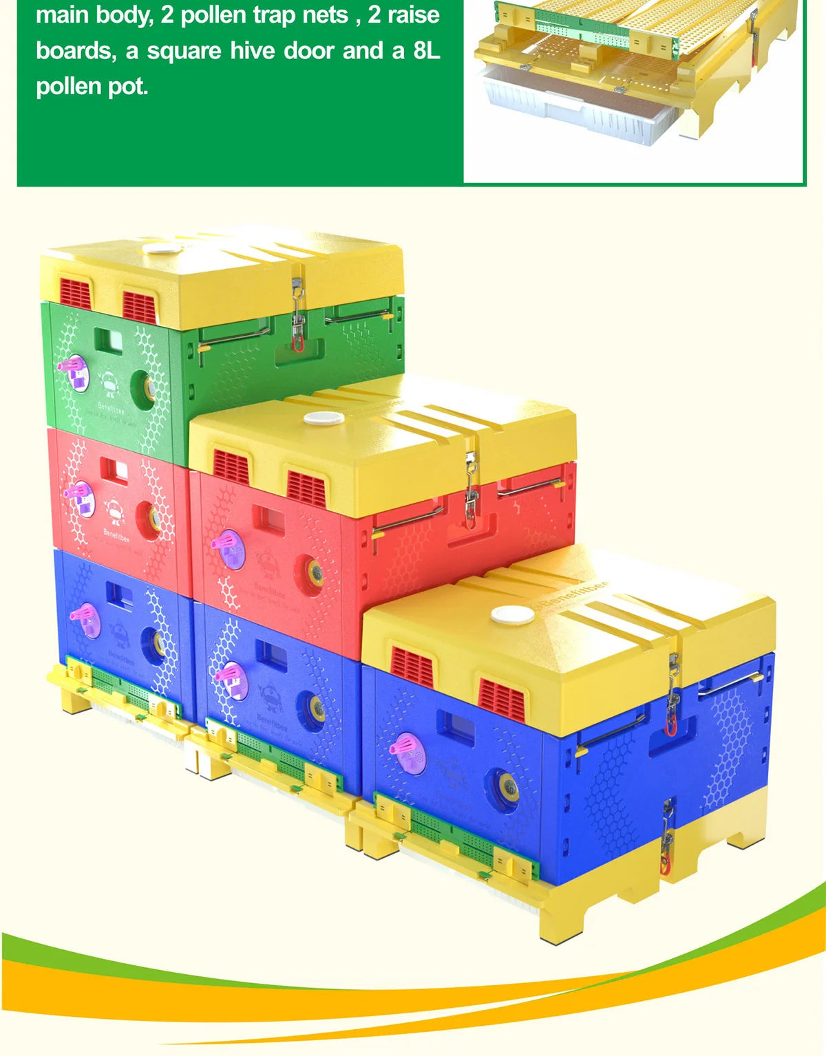 Benefitbee beekeeping hive Plastic Beehive For Bee
