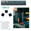 Air Fryer Rubber Bumpers Black Air Fryer Scratch Protection Air Kitchen Tray Fryer Replace Parts Accessories Cover Rubber W1T4