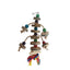 Parrot toys, Colorful wooden bird supplies, Unique shape, Diverse ways to play, Complete variety, Large parrot bite bird toys