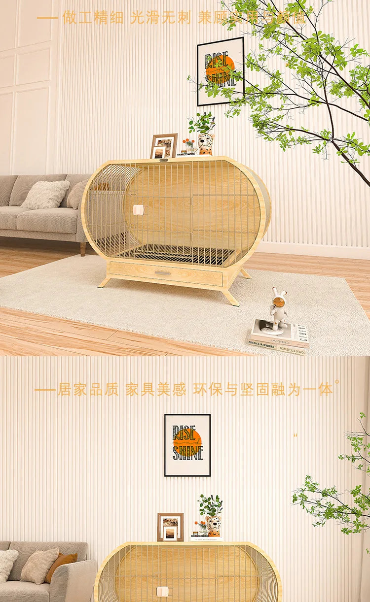 Popular luxury dog cage, small and medium-sized Shiba Inu Corgi creative modeling dog house dog cabinet, indoor kennel with toi