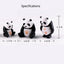 Resin Small Aquarium Ornaments Decoration Artificial Cute Panda for fish Tank Resin Aquarium Ornament Fish Tank Background Home