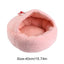 Hooded Cat Bed Cave Adorable Ear Design Cat Beds For Indoor Cats With Anti-Slip Bottom Cozy Pet Cave Comfortable Cat Nest