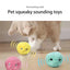 Interactive Ball Smart Cat Toys Plush Electric Catnip Training Toy Kitten Touch Sounding Pet Product Squeak Toy Ball