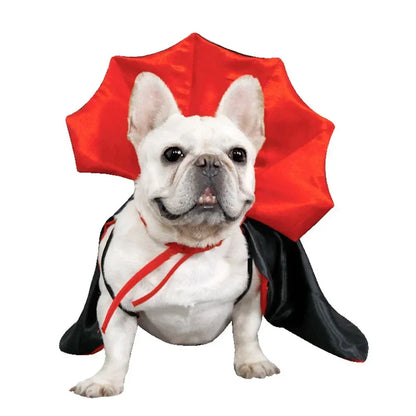 Cat Halloween Costume Pet Cloak Red Black Kitten Cape Pet Puppy Apparel Halloween Party Costume for Small Dogs Cats Accessories