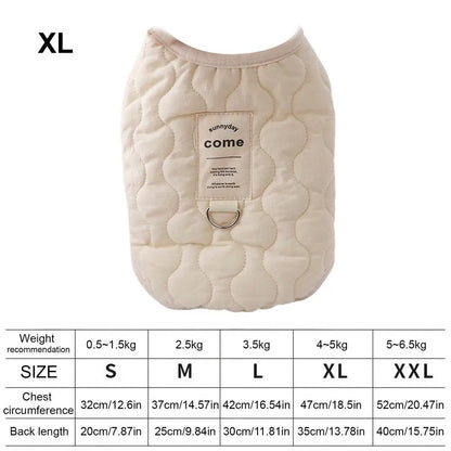 Small Dog Winter Jacket Winter Warm Dog Coat Jacket Warm and thickened pet clothes Small Dog Vest Pet Supplies for Small Dog Cat