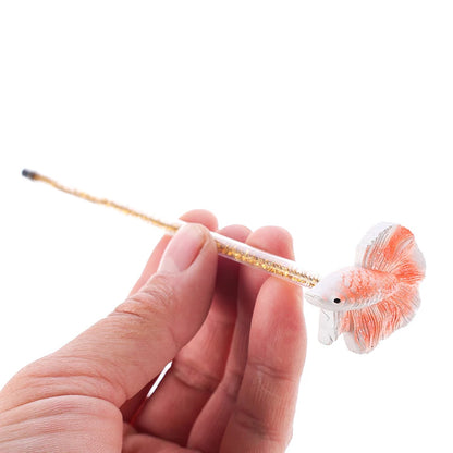Aquarium Betta Training Wand Resin Playing Stick Active Healthy Betta Fish Equipment Resin Fish Decoration Fish Stick ﻿New