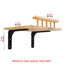 Wall Mounted Cat Climbing Wooden Shelves Cat Hanging Bed or Hammock with Sisal Ladder and Scratching Post for Kitten Playing