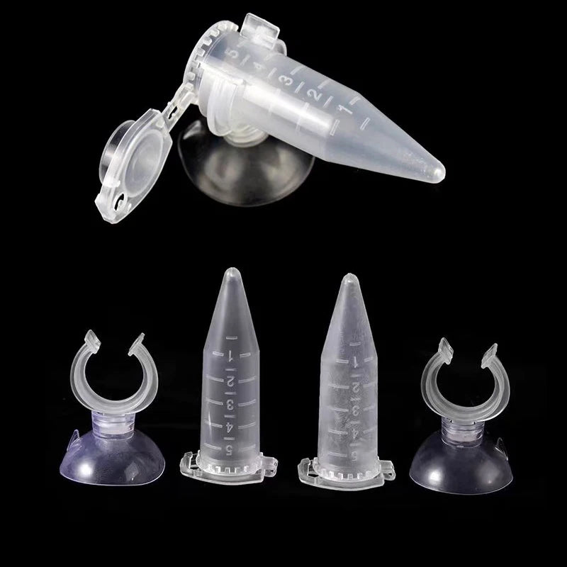 Automatic Fish Feeder Brine Shrimp Feeder Red Worm Feeding Feeder Worm Funnel Cup Fish Food Feeding Tool with Suction Cup New