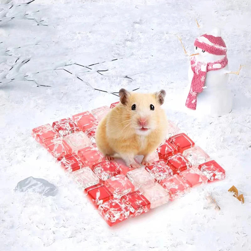 Small Pet Summer Cooling Pad Cool Mat Resin Cooler Beds for Chinchilla Guinea Pig Hamster Accessories High Quality