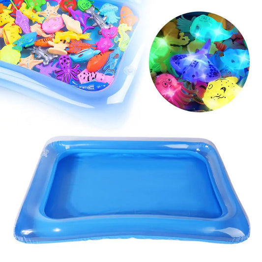Thickened Sensor Water Play Mat Water Sense Play Mat Cats Play Summer Entertained Fish Pet Pet With Mat Mat Keeps Water C7F9