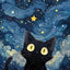 5D DIY full diamond painting star cat animal landscape art mosaic production hand-paste healing home decoration painting