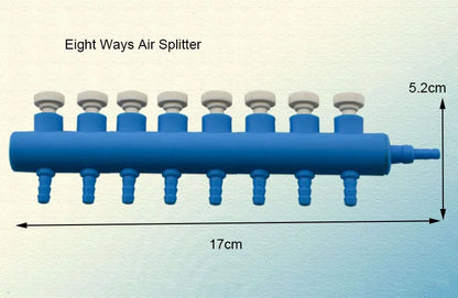 Aquarium Air Splitter Valve Fish Tank Air Pump Flow Splitter Distributor Pump Valve Tap Lever Control Switch Valves Accessories