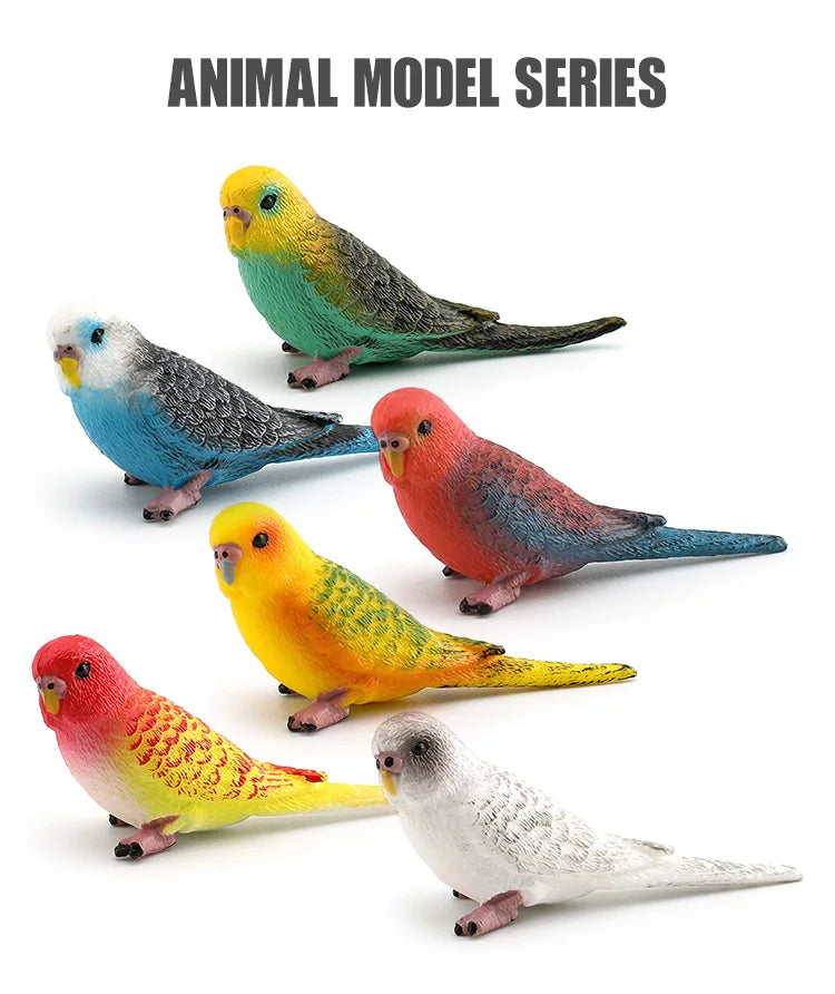 Simulated bird parrot children's ornament toy