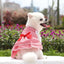 2024 New Crystal Bowknot Lovely Dog Skirt Pet Cloth Summer  Cool Breathable Butterfly Dog Dress Clothing For Small Medium Dogs