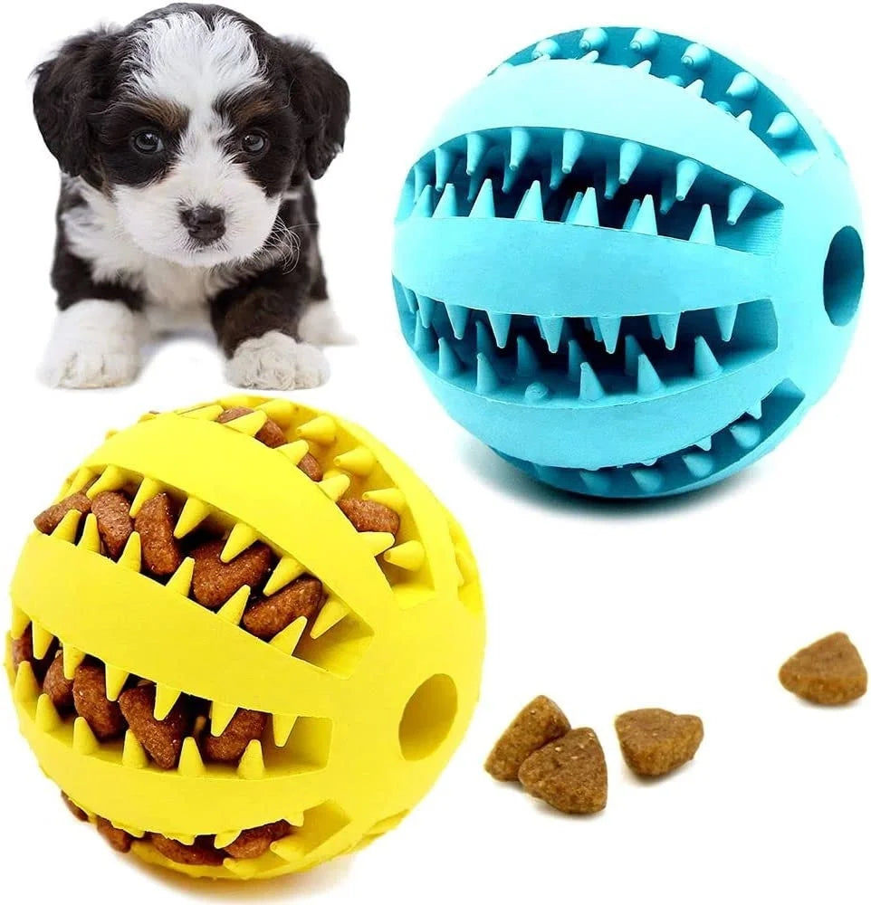 Silicone  Dog Toys Stretch Rubber Leaking Ball Funny Interactive Pet Tooth Cleaning Balls Bite Resistant Chew Toys