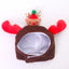 Warm Fleece Cartoon Pet Hat for Cat Christmas Keep Warm York Dog French Bulldog Head Wear Snowman Deer Winter Pet Accessories
