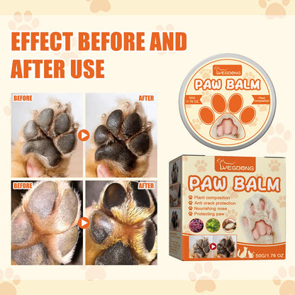 Paw Balm for Cats 50g Cat Dog Paw Protective Cream Pet Nose Protector Moisturizer Pet Crack Feet Repair Accessories for Cats