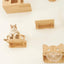 Cat Wall Furniture Cat Hammocks Climbing Shelf and Cat Bridge Wall Mounted Jumping Platform Scratching Post for Most Kitten Cats