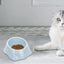 Dog Feeder Bowl Sloped Cat Dish Food Bowl Pet Feeder Bowl Stable Feeding Bowl Mouth Neck Protector Pet Food Bowls Dispenser