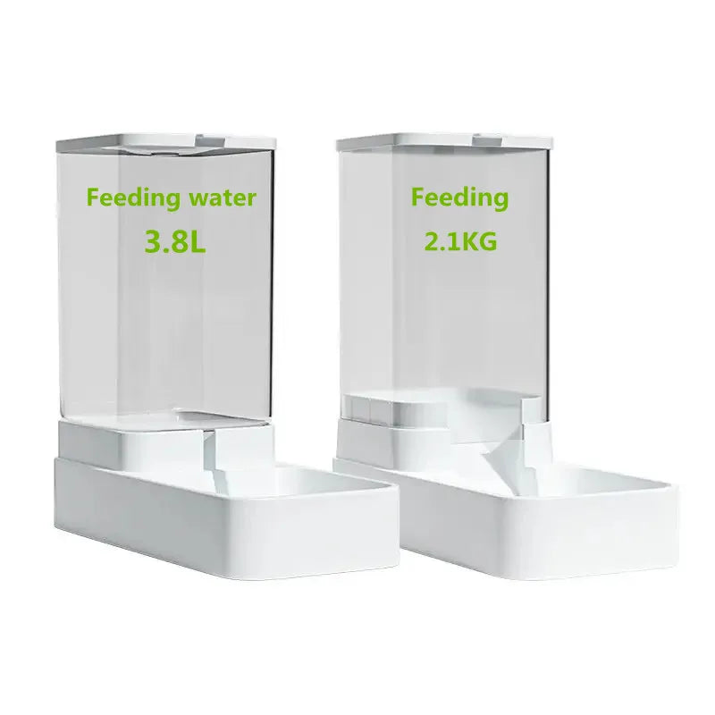 Pet Feed Dispenser Cat Dog Bowl Automatic Feeder Pet Accessories Dog Feeder Automatic Feeding Water Bowl Transparent Pet Storage