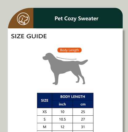 Winter Warm Pet Sweater with Heart Pattern for Small and Medium Dogs and Cats - Cute and Cozy Pet Clothes for Cold Weather