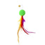 Funny Cat Stick Toy Furry Feather with Bell Cat Stick Toy Kitten Playing Pet Accessories Worm on A String Cat Toys Interactive