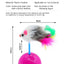 Pet Durable Colorful Feather Mimi Favorite Fur Mouse Tumbler Kitten Cat Toys Play Balls For Catch Cats Supplies 2PCS