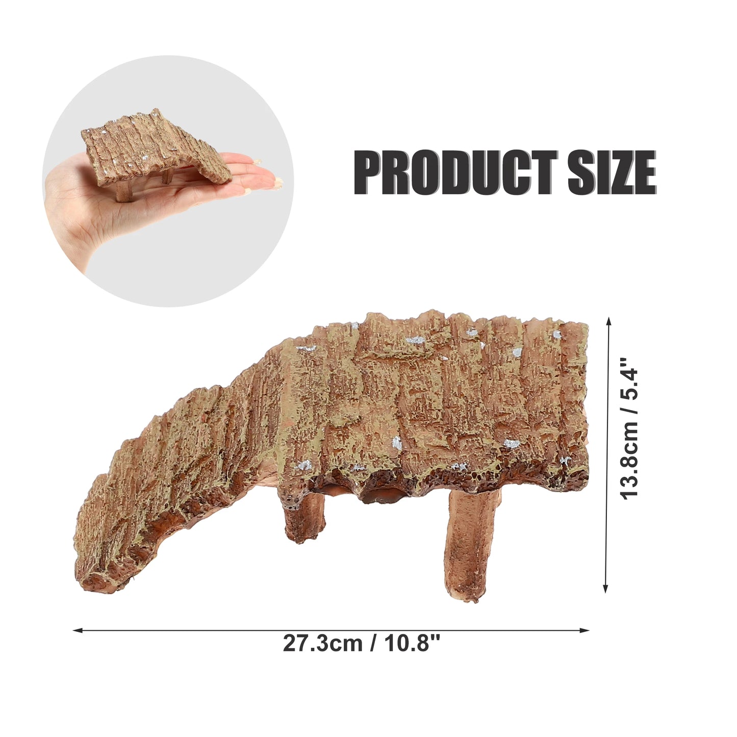 UXCELL Reptile Float Island Turtle Basking Platform Simulated Lawn Aquarium Turtle Ladder Climbing Fish Tank Habitat Accessories