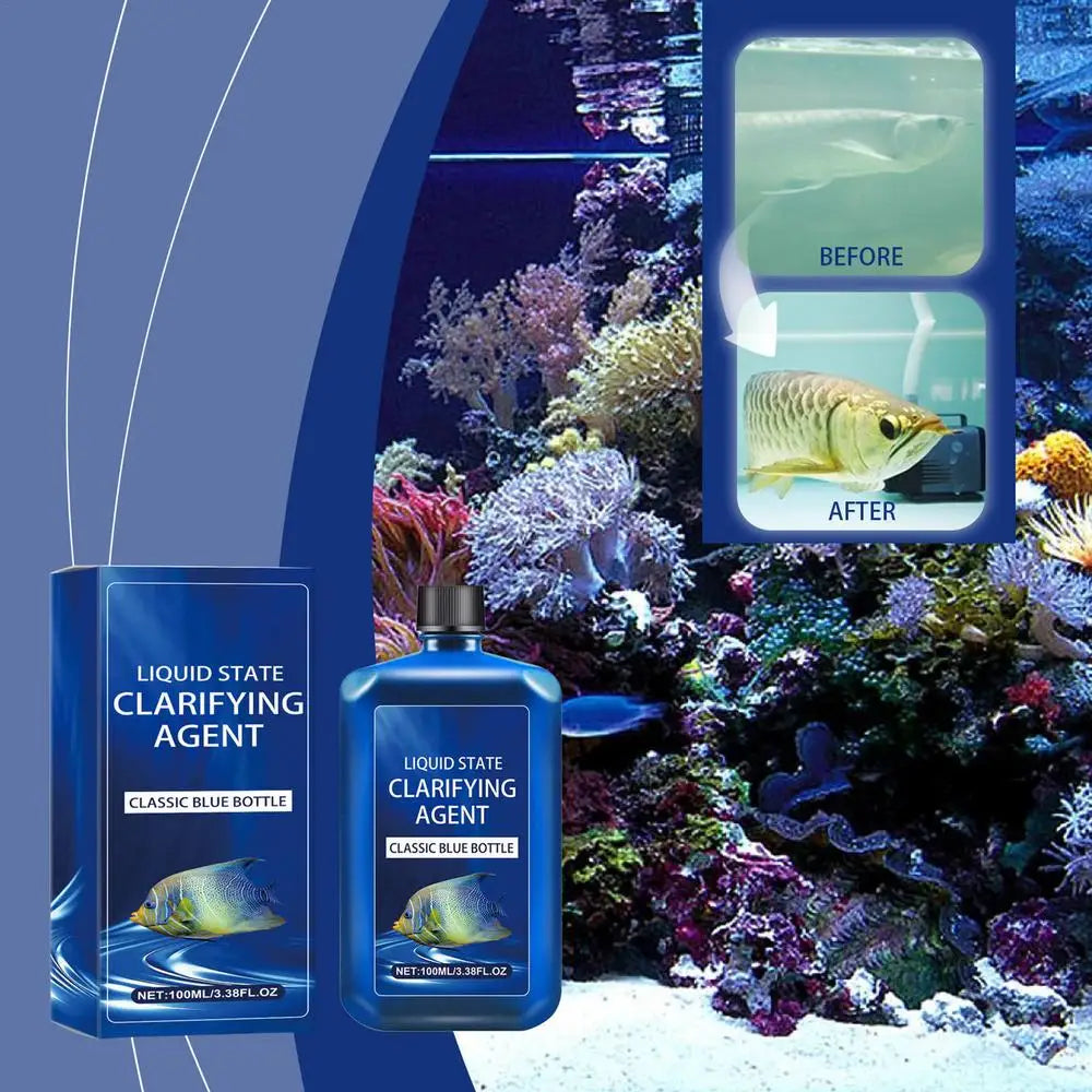 Aquarium Gravel Cleaner Aquarium Cleaning Solution 100 Ml Safe Cleaning Solution Water Clarifier For Aquarium