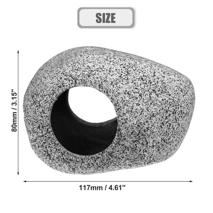 UXCELL Fish Tank Hideaway Rock Cave Ceramic Aquarium Decoration Fish Shrimps Shelter Pet Pottery House Canister Accessories