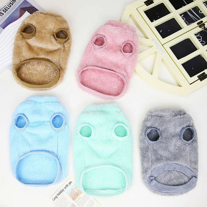 Pet Dog Sweater Fleece Winter Warm Soft Dog Clothes Comfort Puppy Clothing For Small Dogs Chihuahua Cat Hoodie Pet Accessories
