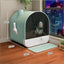 Hot Sale Easy Cleaning Closed Activated Carbon Deodorizing Semi-automatic Cat Litter Box