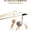 1PC Teaser Feather Toys Kitten Funny Colorful Rod Cat Wand Toys Wood Pet Cat Toys Interactive Stick Pet Cat Supplies