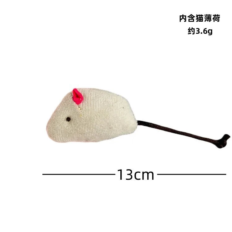 Pet Toy Mice Cats Catnip Toys Interactive Fun Plush Mouse Cat Toy For Kitten Colorful Cute Plush False Mouse Pet Cat Accessories