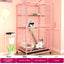 Pet Square Folding Foldable 3 Layer Big Cat Cage Villa Indoor Luxury 3 Tier Design Large Cage