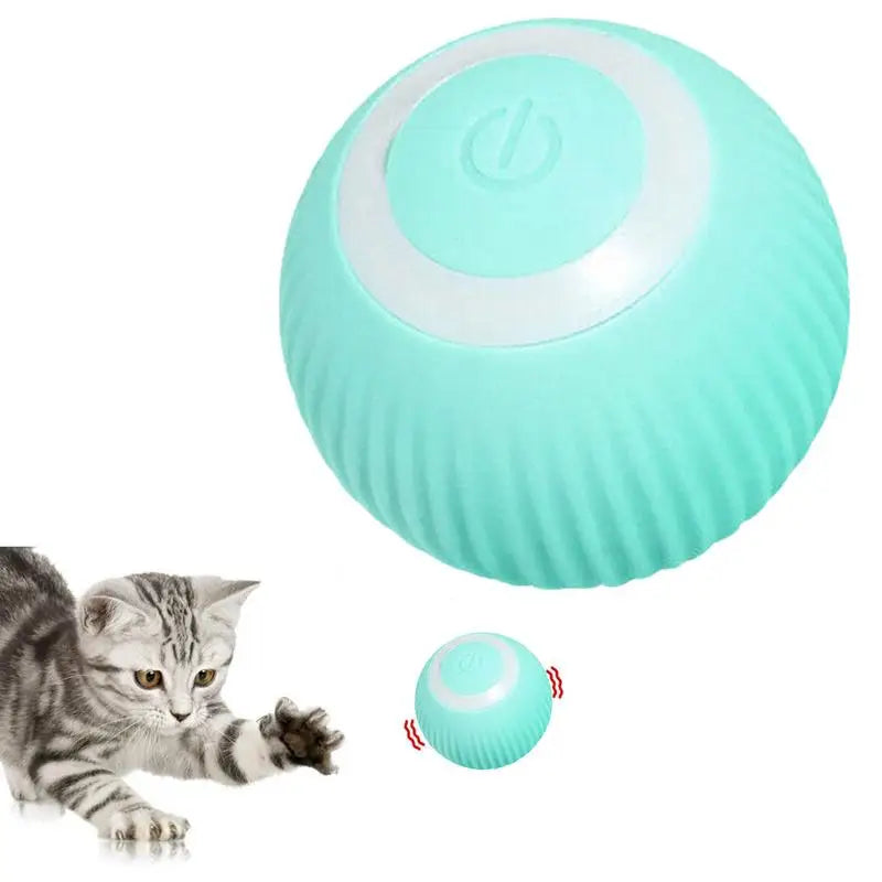 USB Charging Pet Toys Pet Ball Intelligent Avoidance Auto Moving Cat Ball Toy Automatic Rolling Robotic Cat  Kitten Moving Toy