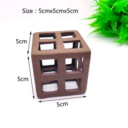Ceramic House Fish Tank Aquarium Decoration Fish Shrimps Shelter House Pottery Scorpion House Canister Simulation Stone Ornament