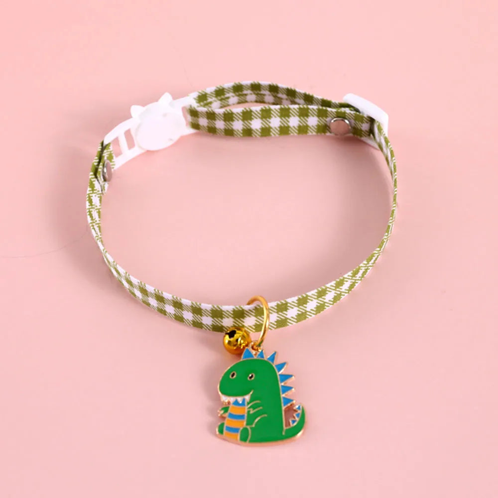 Pet Supplies Accessories for Cats Adjustable Cat Necklace for Kitten Puppy Small Dog Cat Breakaway Bell Collar with Cute Pendant