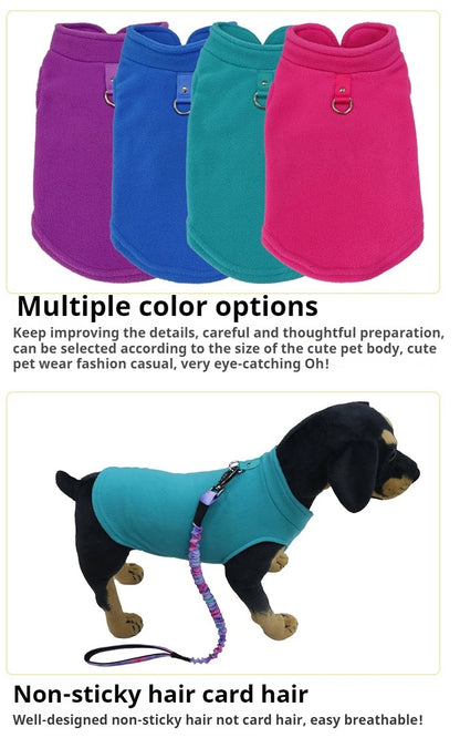 Soft Fleece Dog Vest Puppy Cat Clothes Spring Winter Outdoors Warm Vest Sweater Costumes Jacket Yorkshire Clothes For Small Dogs