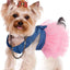 Princess Dog Dress for Small Dogs, Chihuahua Yorkie Layer Stripe Mesh Tutu Skirt Puppy Summer Clothes Pet Bowknot Dresses
